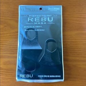 Pack of 3: Black Colored Simple Face Mask